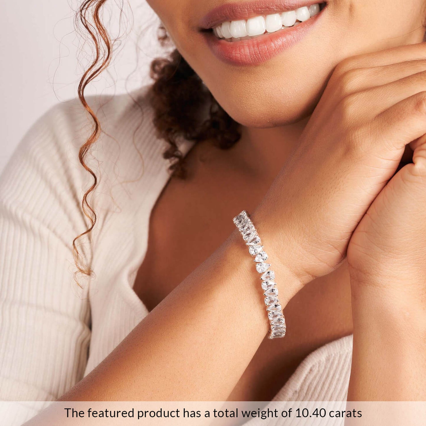 pear cut moissanite diamond tennis bracelet 14k solid gold