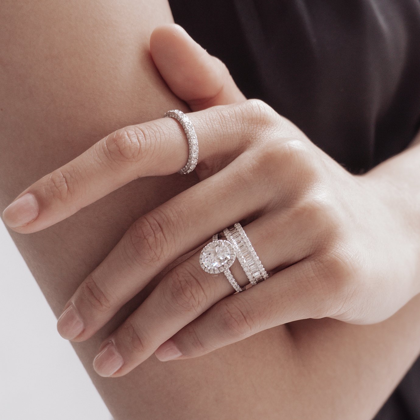 1.50 ct oval halo cvd f/vs2 diamond engagement ring