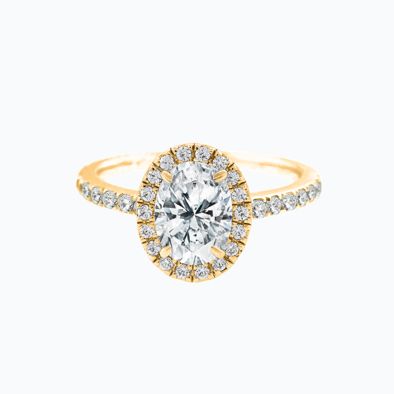 1.50 ct oval halo cvd f/vs2 diamond engagement ring