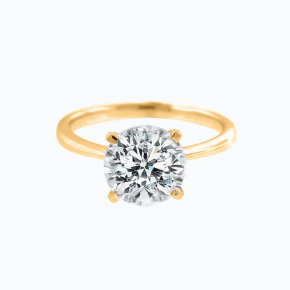 1.50 CT Round Solitaire CVD F/VS2 Diamond Engagement Ring