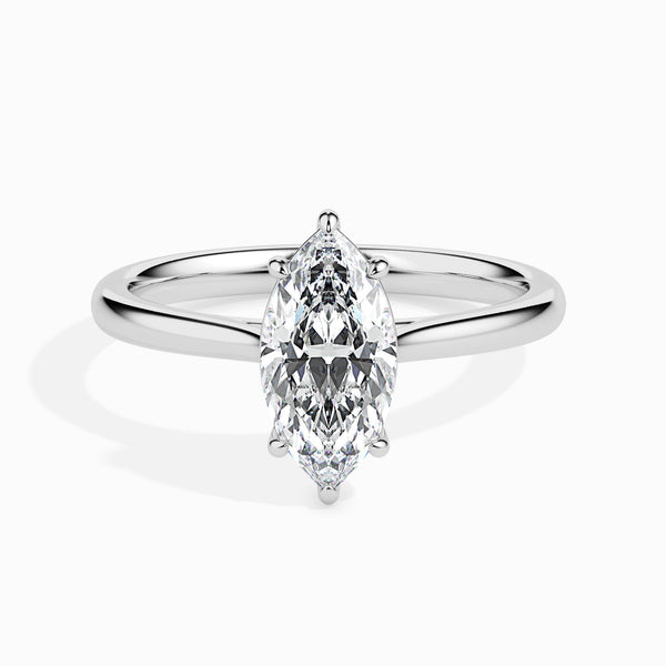 1 CT Marquise Solitaire CVD F/VS Diamond Engagement Ring