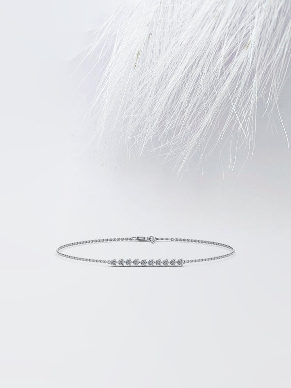 Round Cut Moissanite Diamond Several Bracelet for Women