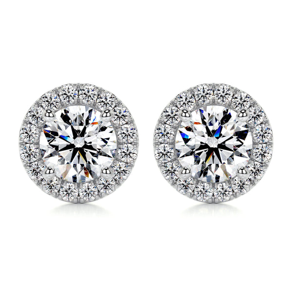 Erica Lab Grown Diamond Earrings -14K White Gold