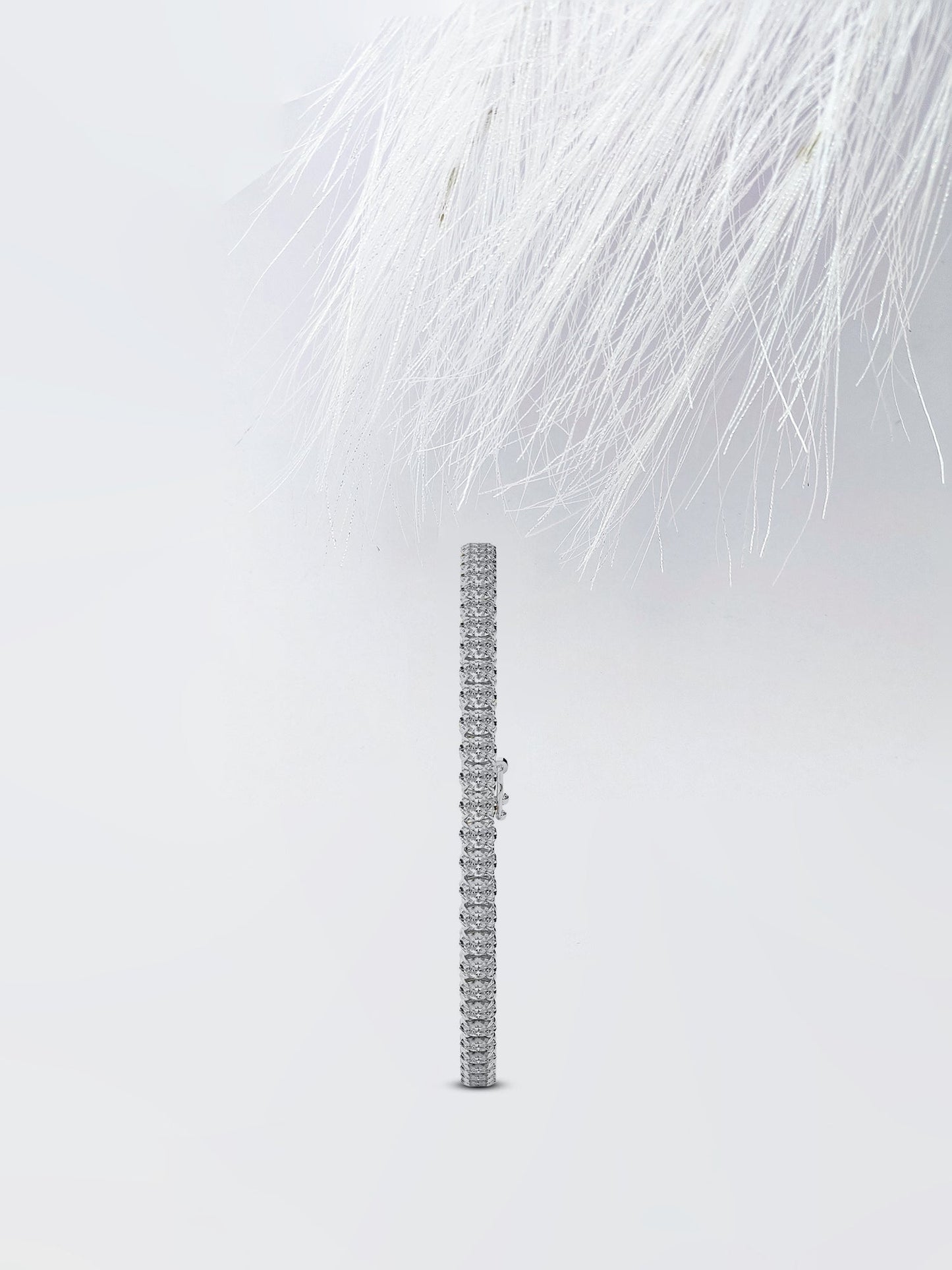 14k yellow gold oval moissanite diamond tennis bracelet for women