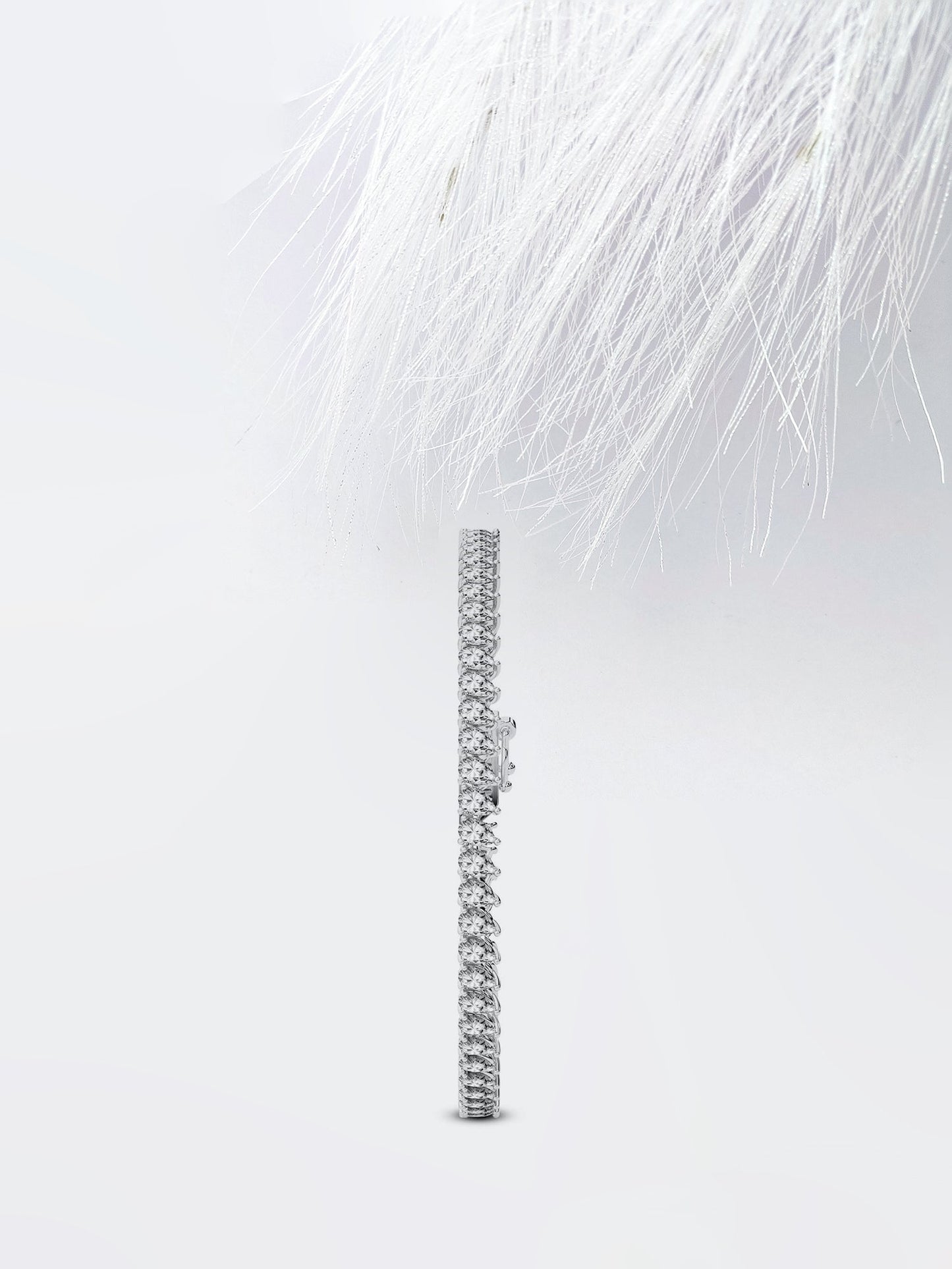 pear moissanite diamond tennis bracelet 14k solid rose gold