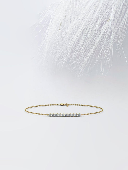 Round Cut Moissanite Diamond Several Bracelet for Women