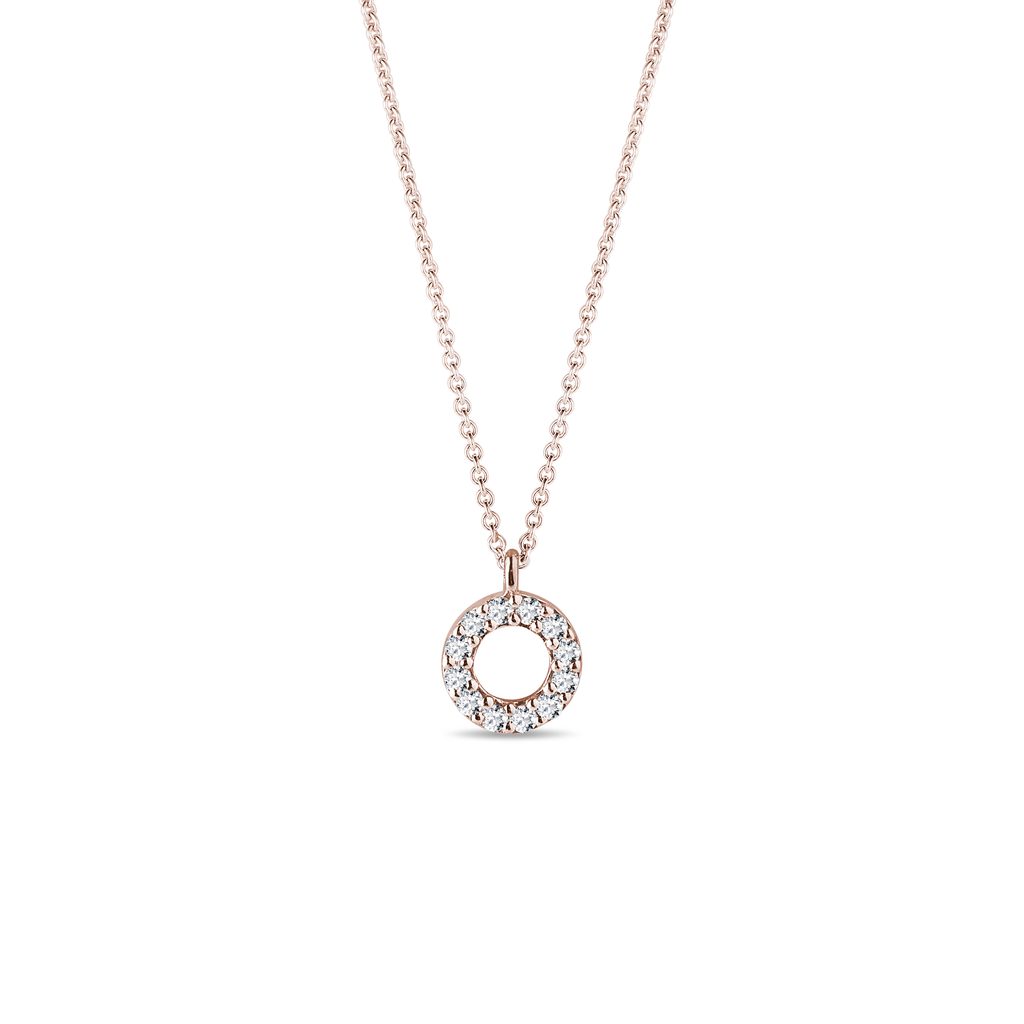 0.10 tcw round moissanite diamond circle pendent necklace