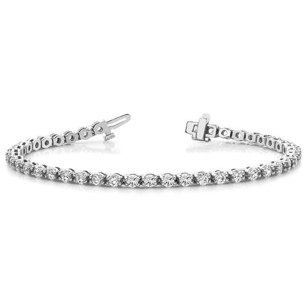 4.00 ctw Round Diamond Tennis Bracelet Four Prong Set for Women