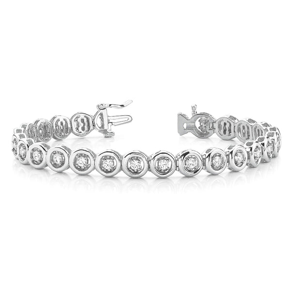 1.50 ctw Round Diamond Tennis Bracelet Four Prong Set for Women