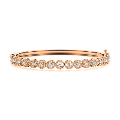 Halo 1.75 ctw Diamond Bangle Bracelet for Women