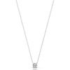 Britney 0.5 CT Round Solitaire  Lab Grown Diamond Pendant - 14K White Gold (RTS)