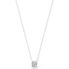 Britney 1 CT Round Solitaire  Lab Grown Diamond Pendant - 14K White Gold (RTS)