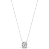 Britney 3 CT Round Solitaire  Lab Grown Diamond Pendant - 14K White Gold (RTS)