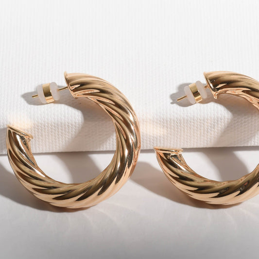 Curly Hoops for women