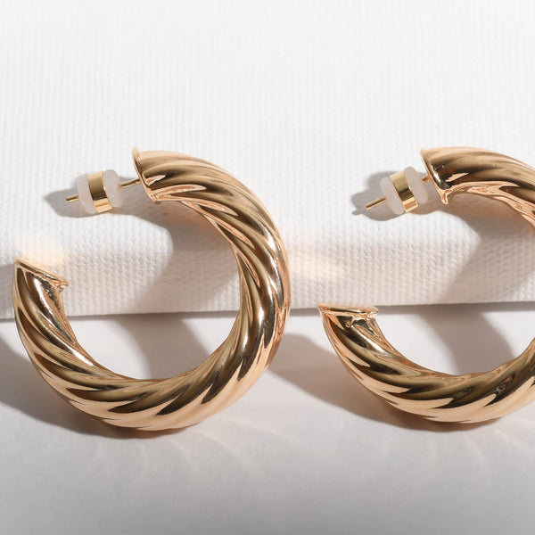 Curly Hoops for women