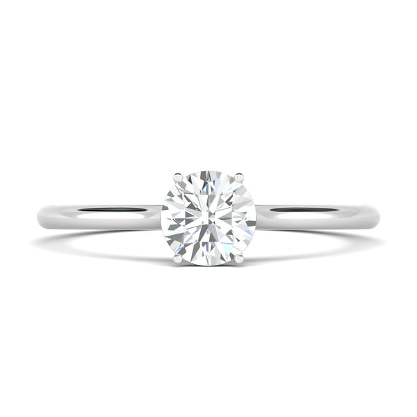 1.02 CT Round Solitaire CVD F/VS2 Diamond Engagement Ring
