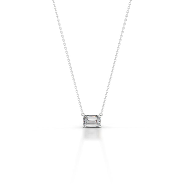 Clmence Lab Grown Diamond Pendant - 14K White Gold
