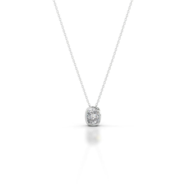 Gianna Lab Grown Diamond Pendant - 14K White Gold