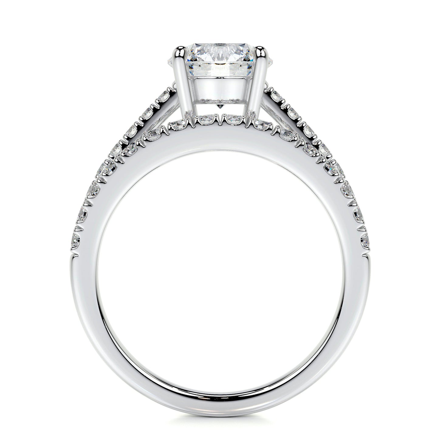 anna luxe lab grown diamond bridal set -14k white gold