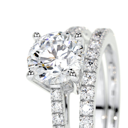 Anna Luxe Lab Grown Diamond Bridal Set -14K White Gold