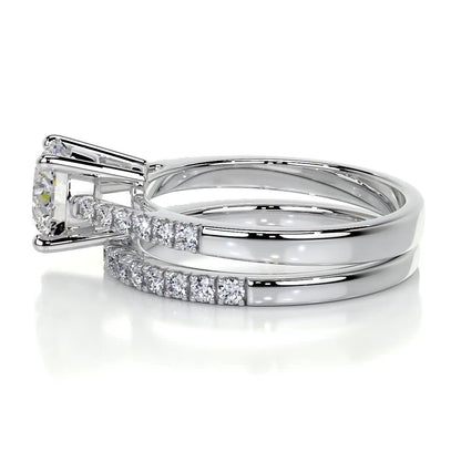 Anna Luxe Lab Grown Diamond Bridal Set -14K White Gold