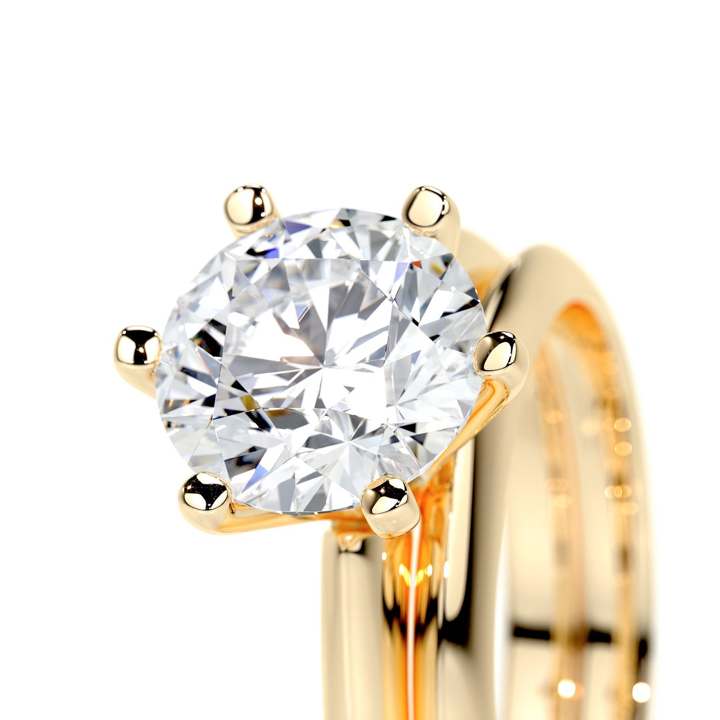alexis lab grown diamond bridal set -18k yellow gold