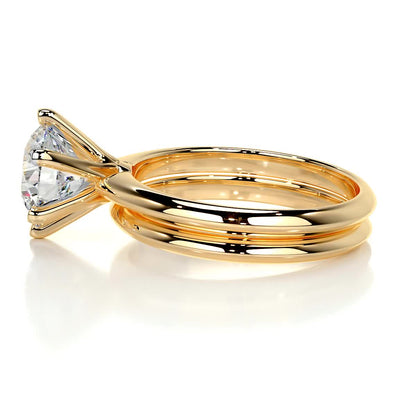 Alexis Lab Grown Diamond Bridal Set -18K Yellow Gold