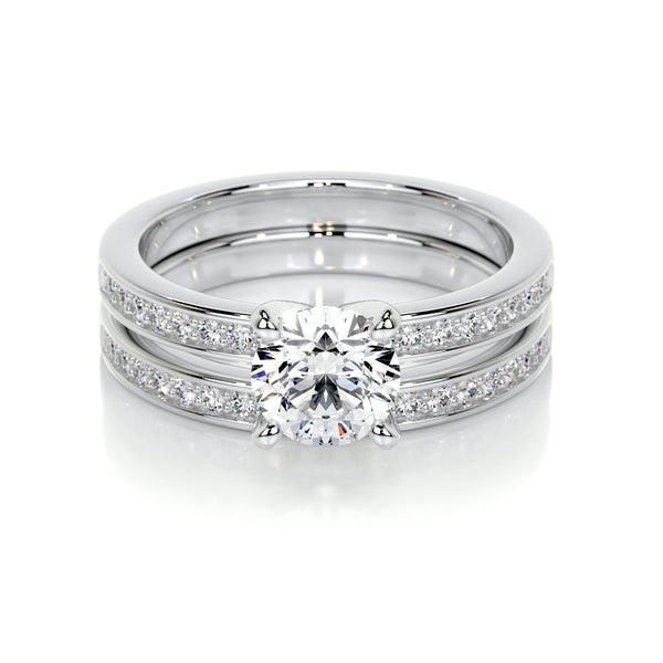 Giselle Lab Grown Diamond Bridal Set -14K White Gold