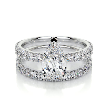 Hailey Lab Grown Diamond Bridal Set -14K White Gold