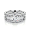 Hailey Lab Grown Diamond Bridal Set -14K White Gold