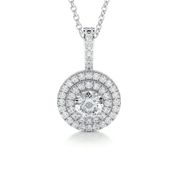 Petit Averi Lab Grown Diamond Pendant -14K White Gold