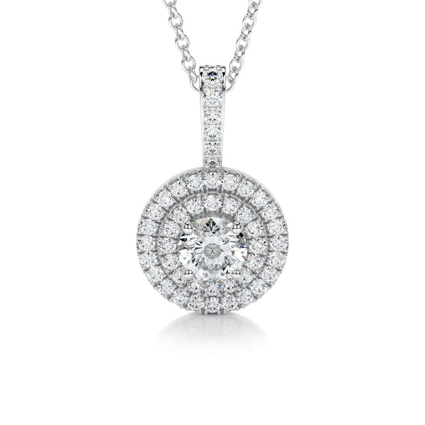 Averi Lab Grown Diamond Pendant -14K White Gold