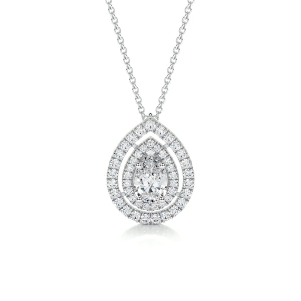 Averi Lab Grown Diamond Pendant -14K White Gold
