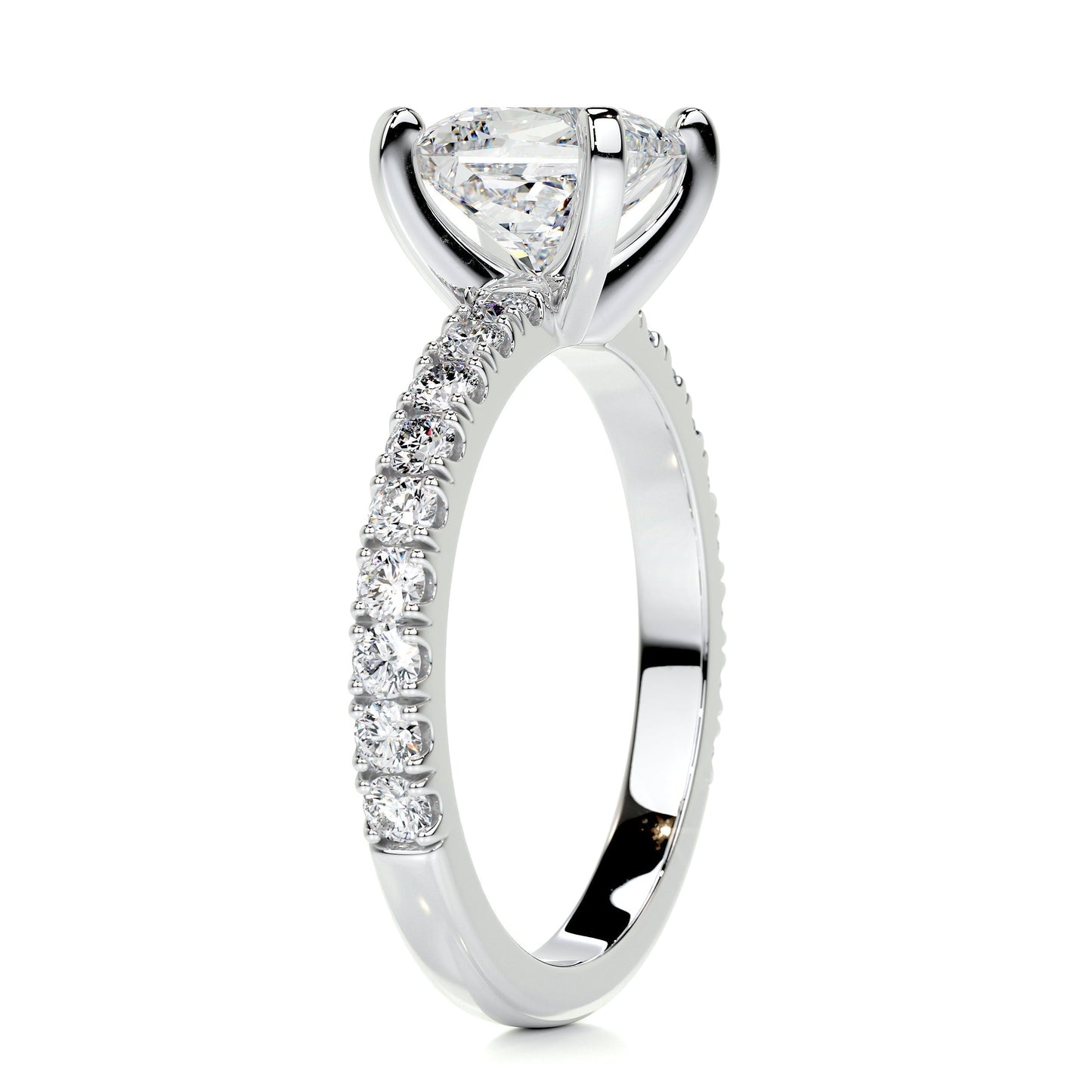 1.50 ct princess solitaire cvd g/vs2 diamond engagement ring