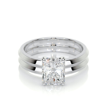 Carolina Lab Grown Diamond Bridal Set -14K White Gold