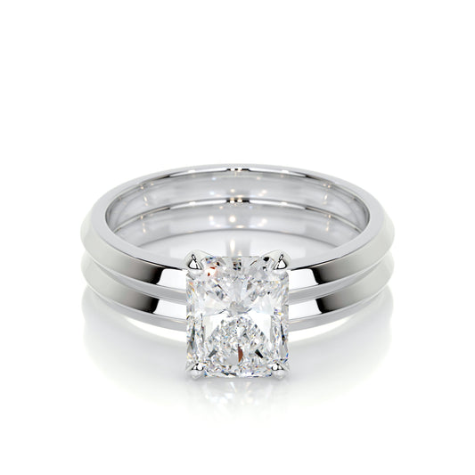 Carolina Lab Grown Diamond Bridal Set -14K White Gold