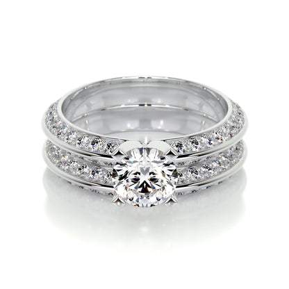 Eliana Lab Grown Diamond Bridal Set -14K White Gold