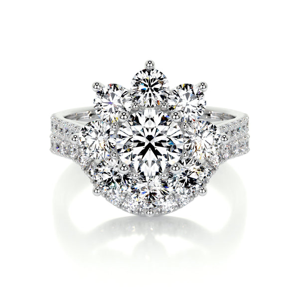 La Fleur Lab Grown Diamond Bridal Set -14K White Gold