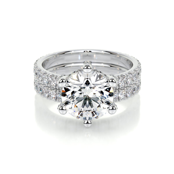 Paris Lab Grown Diamond Bridal Set -14K White Gold