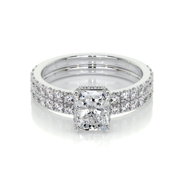 Deborah Lab Grown Diamond Bridal Set -14K White Gold
