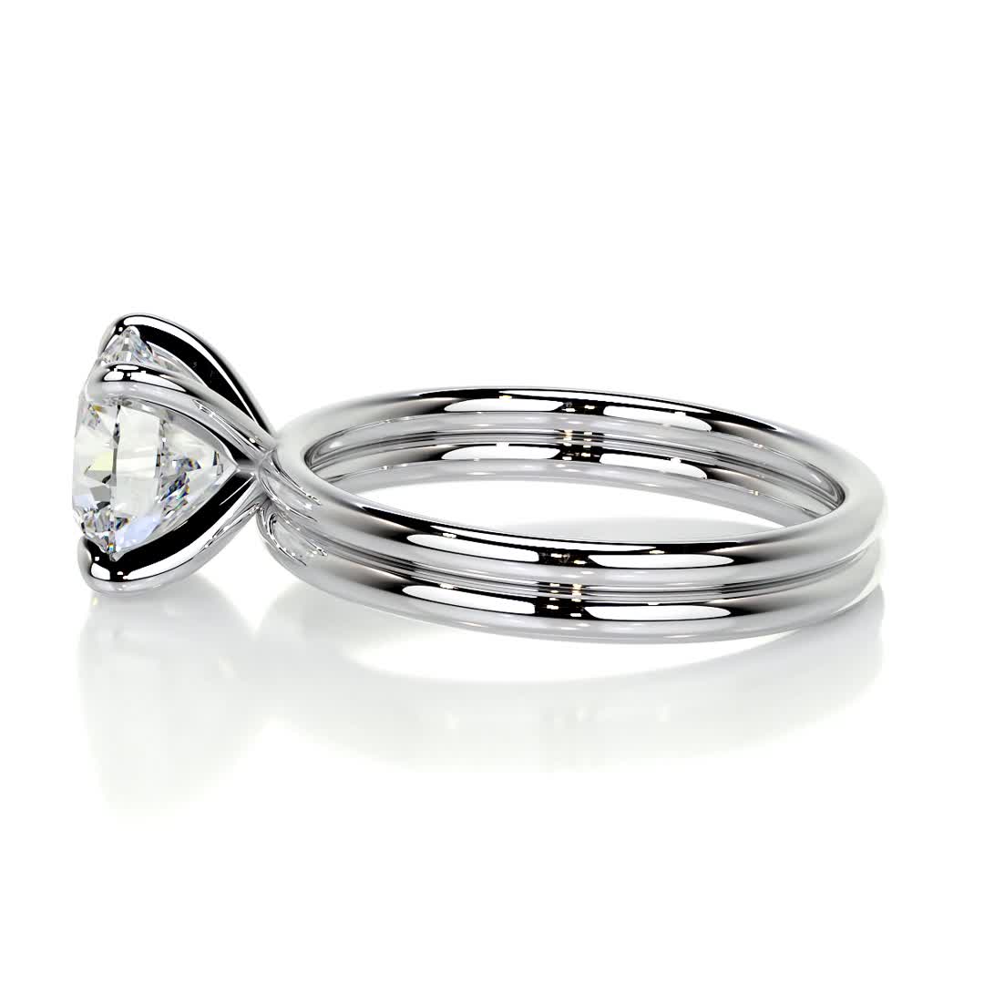 eloise lab grown diamond bridal set -14k white gold