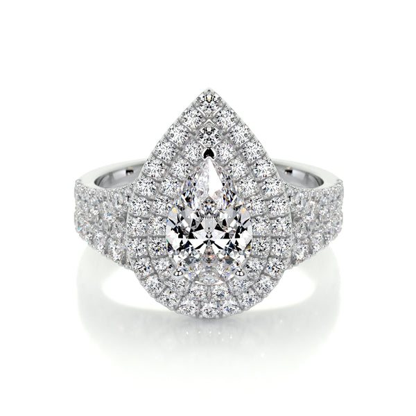 Melanie Lab Grown Diamond Bridal Set -14K White Gold