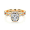 Cora Lab Grown Diamond Bridal Set -18K Yellow Gold