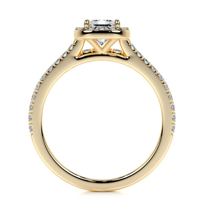 Cora Lab Grown Diamond Bridal Set -18K Yellow Gold