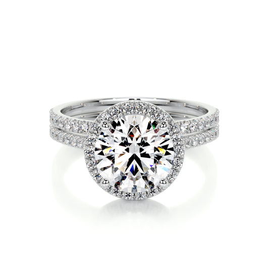 Layla Lab Grown Diamond Bridal Set - 14K White Gold