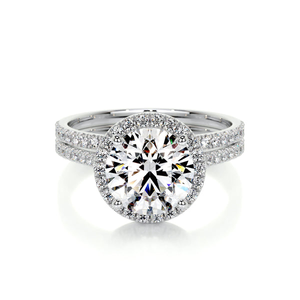 Layla Lab Grown Diamond Bridal Set - 14K White Gold