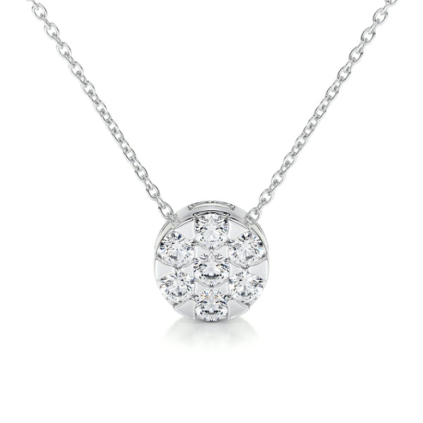 Josie Lab Grown Diamond Pendant   (0.50 Carat) -14K White Gold