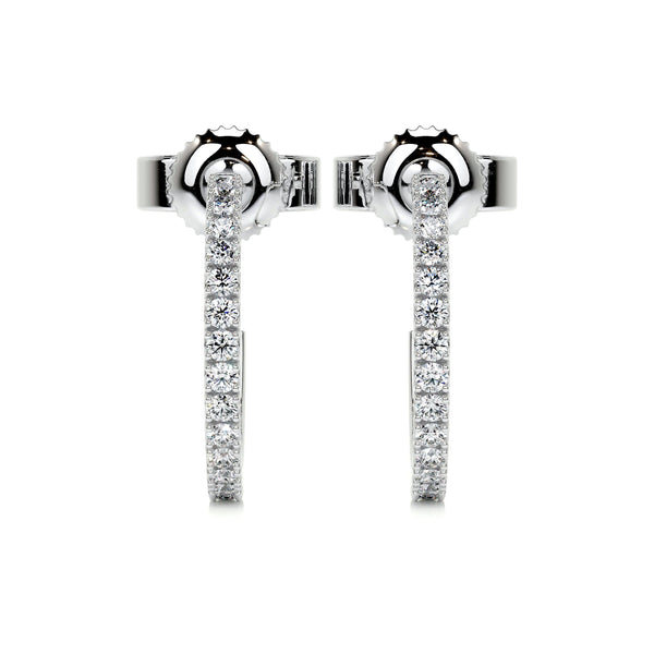 Nicole Lab Grown Diamond Earrings   (0.50 Carat) -14K White Gold