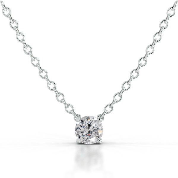 Mary Lab Grown Diamond Pendant   (2 Carat) -14K White Gold