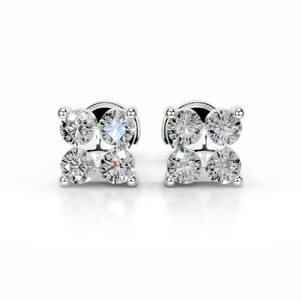 Aurelia Lab Grown Diamond Studs Earrings   (0.40 Carat) -14K White Gold